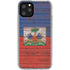 Haiti Flag Dark Wood iPhone 11 Pro Clear Case